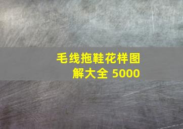 毛线拖鞋花样图解大全 5000